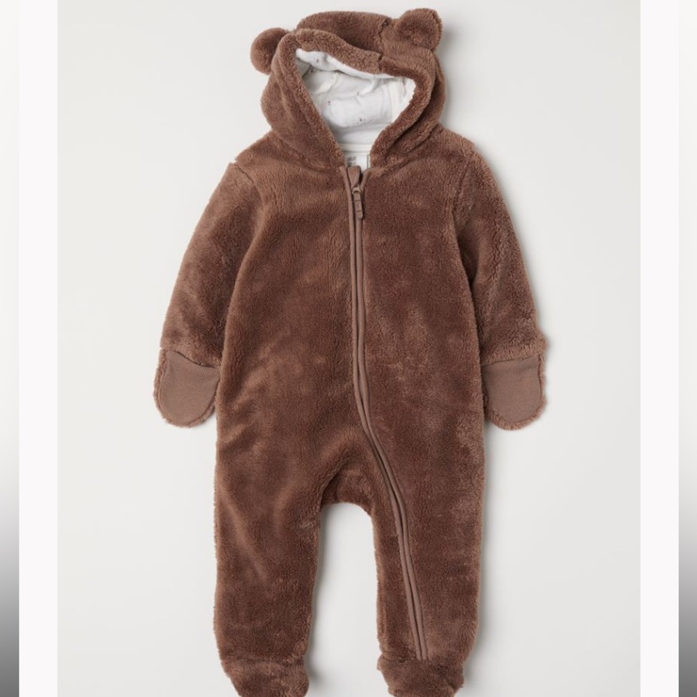 Faux Shearling Overall
